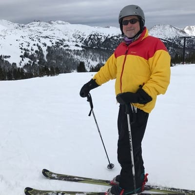 Mark Lane skiing