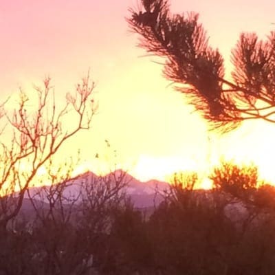 Meredeth Neitenbach's photo of mountains at sunset