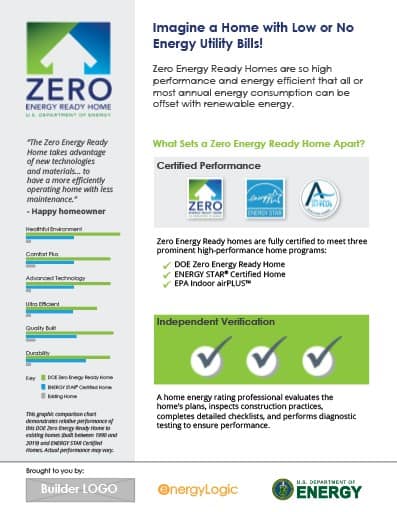 Zero Energy Ready Homes Flyer - Preview Image