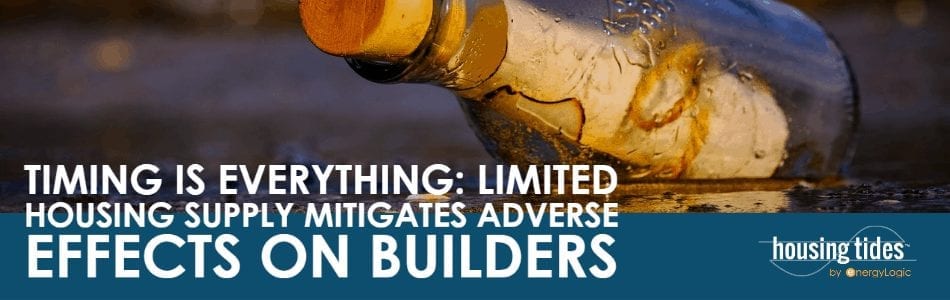 Timing is everything: limited housing supply mitigates adverse effects on builders