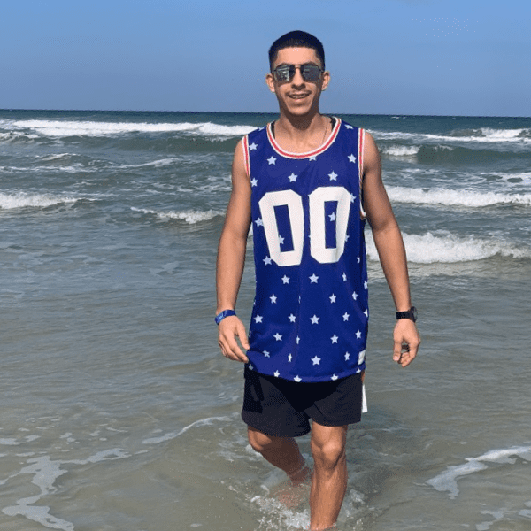 Marco Fraire spending time on a beach in Florida